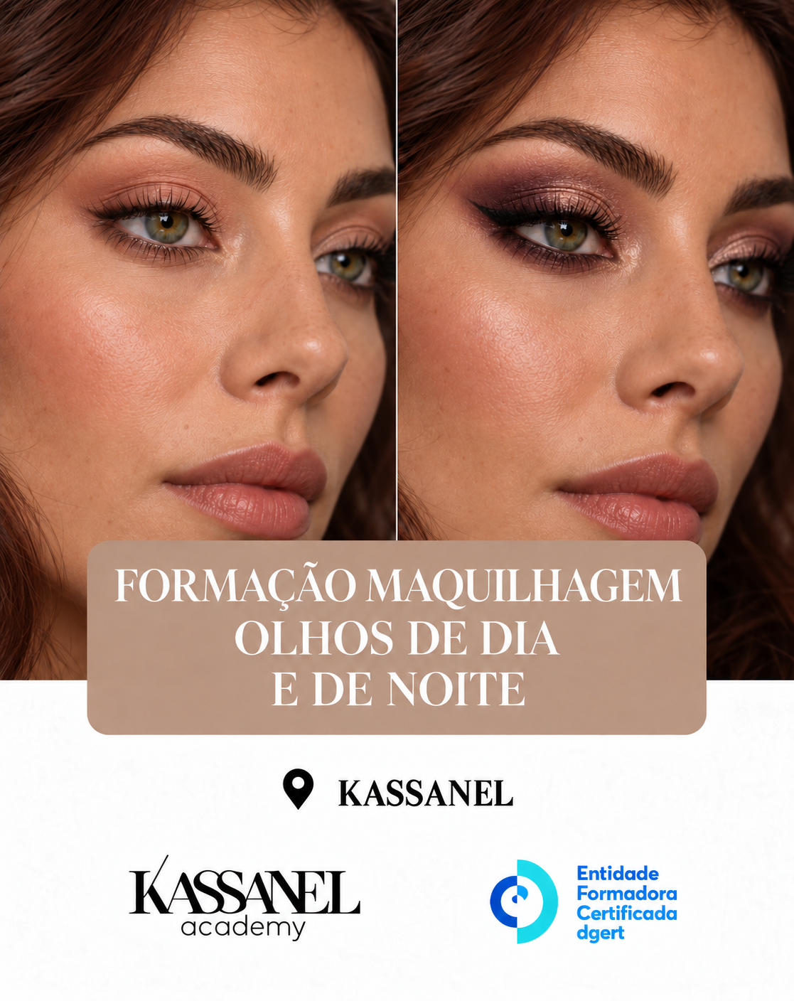 MAquilhagem olhos de dia e de noite